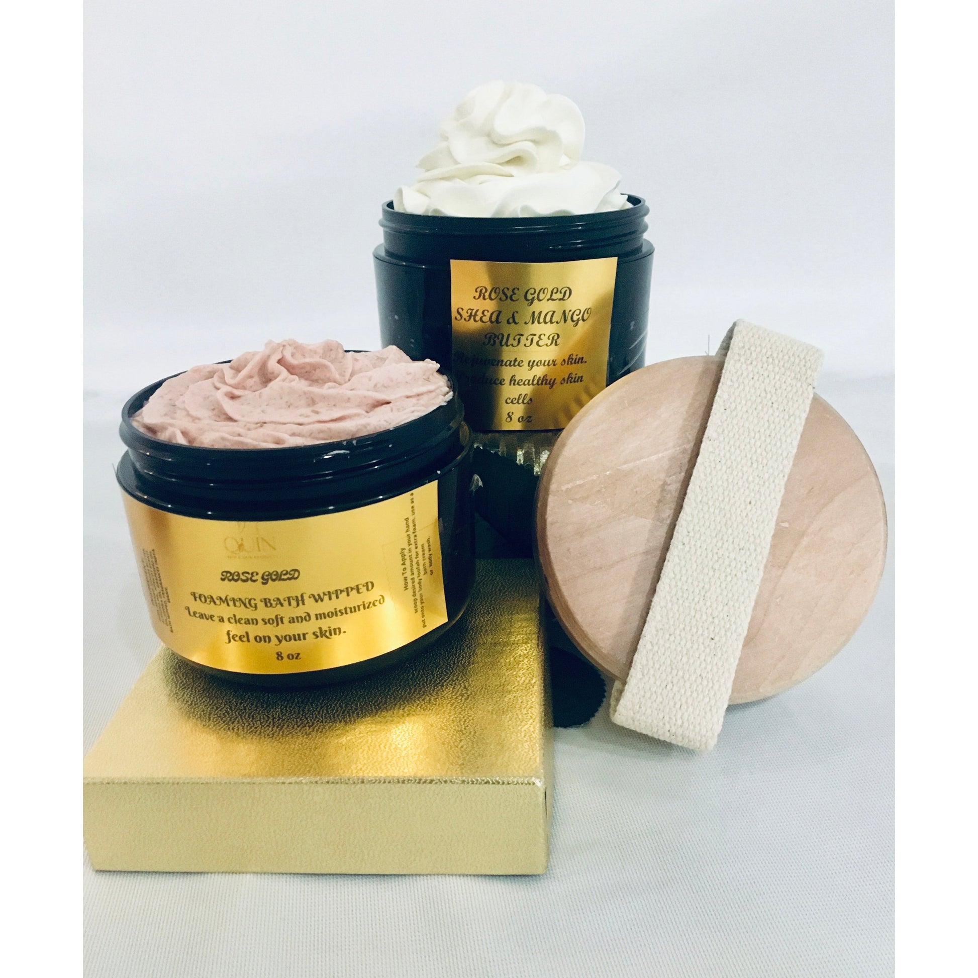 BC104     ROSE HIP SHEA & MANGO BUTTER & BODY SCRUB Quin Skin Care